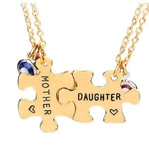 New Stainless Steel Mother & Daughter Necklace